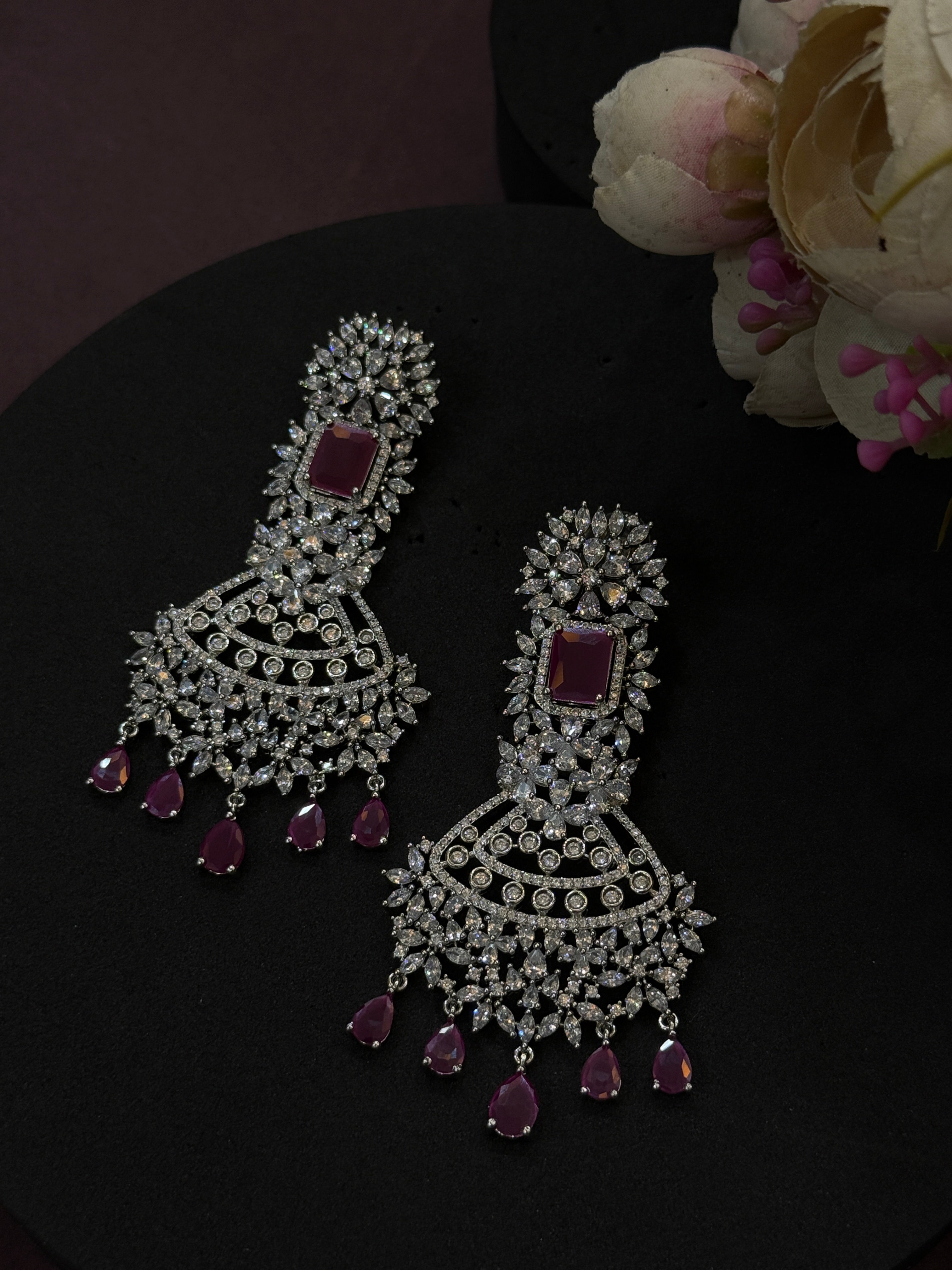 Elegant American Diamond Earrings